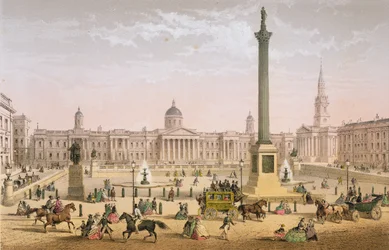 Trafalgar Square, ca. 1862
